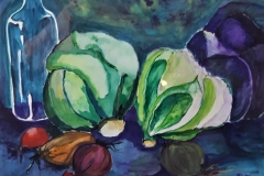 Stilleben mit Flasche, 35x25
