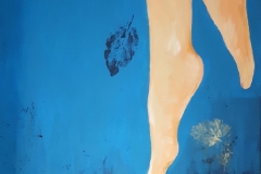 Vom Himmel hoch..., 40x80  Acryl auf Leinwand